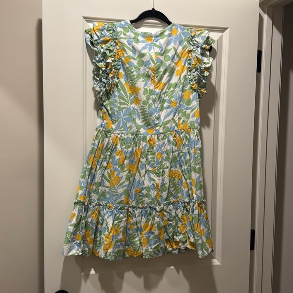 Floral Ruffle Sleeve Dress - Picture 4 of 4